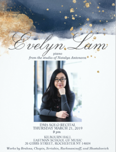 Evelyn Lam DMA Recital Poster March 2019